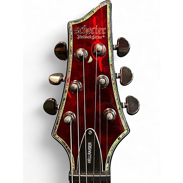 Used Schecter Guitar Research Hellraiser C1 Black Cherry Solid Body Electric Guitar