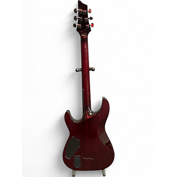 Used Schecter Guitar Research Hellraiser C1 Black Cherry Solid Body Electric Guitar