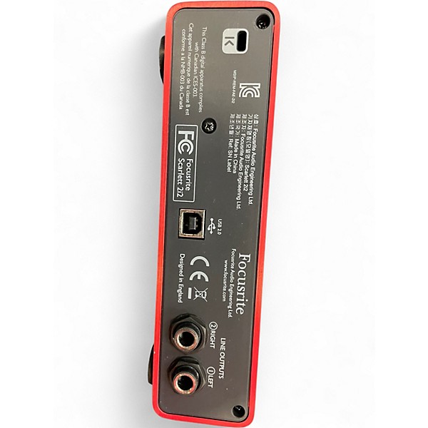 Used Focusrite Scarlett 2i2 Audio Interface