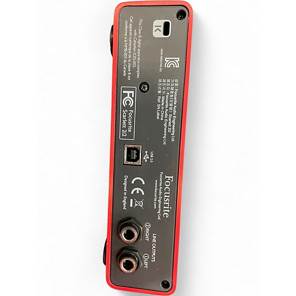Used Focusrite Scarlett 2i2 Audio Interface