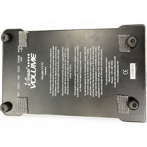 Used Visual Sound VV10 10th Anniversary Visual Volume Pedal