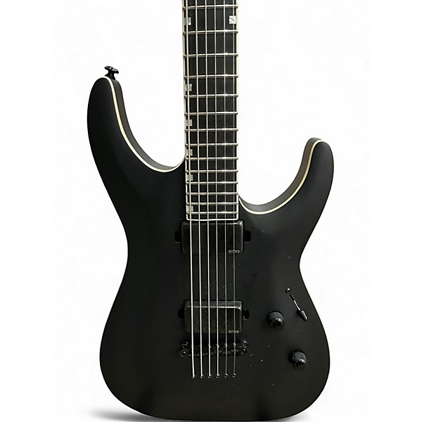 Used ESP LTD MH1000 DELUXE BARITONE BLACK Solid Body Electric Guitar