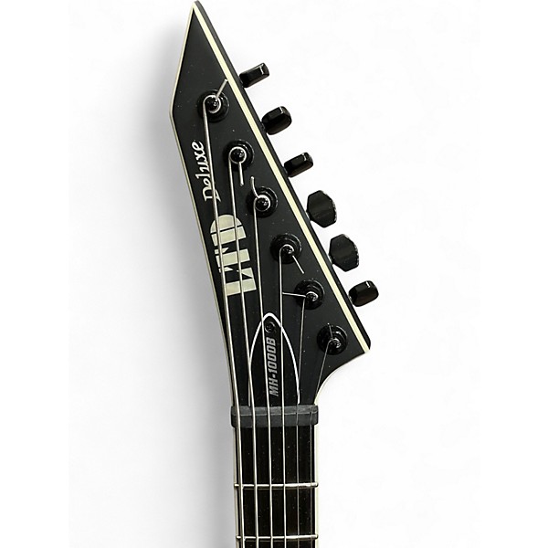 Used ESP LTD MH1000 DELUXE BARITONE BLACK Solid Body Electric Guitar