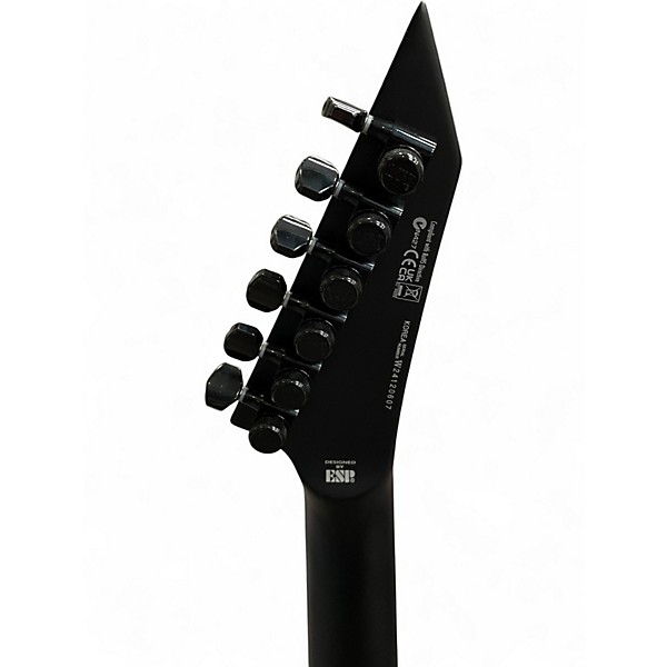 Used ESP LTD MH1000 DELUXE BARITONE BLACK Solid Body Electric Guitar