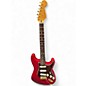 Used Fender Deluxe Stratocaster Candy Apple Red Solid Body Electric Guitar thumbnail