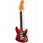 Used Fender Deluxe Stratocaster Candy Apple Red Solid Body Electric Guitar