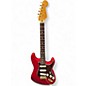 Used Fender Deluxe Stratocaster Candy Apple Red Solid Body Electric Guitar