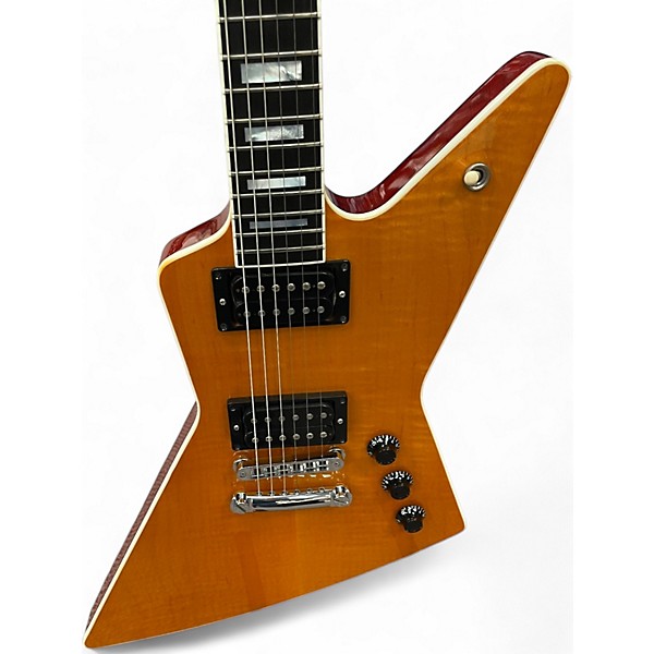 Used Gibson Explorer Pro TRANSPARENT AMBER Solid Body Electric Guitar