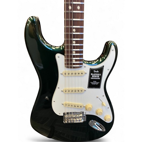 Used Fender Player II Stratocaster British Racing Green Solid Body Electric Guitar
