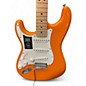 Used Fender Player Stratocaster Left Handed Capri Orange Solid Body Electric Guitar