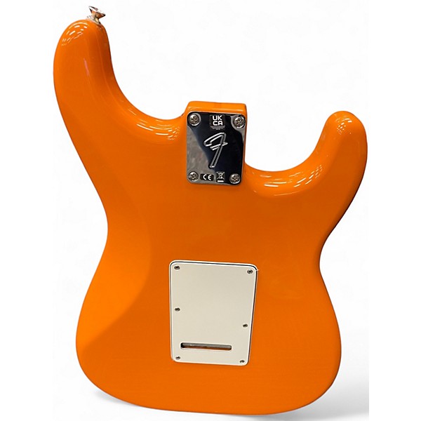 Used Fender Player Stratocaster Left Handed Capri Orange Solid Body Electric Guitar