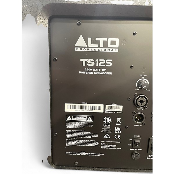 Used Alto TS12S Powered Subwoofer
