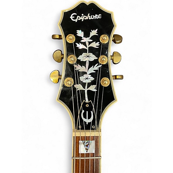 Used Epiphone Sheraton II Black Hollow Body Electric Guitar