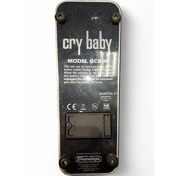 Used Dunlop GCB95 Original Crybaby Wah Effect Pedal