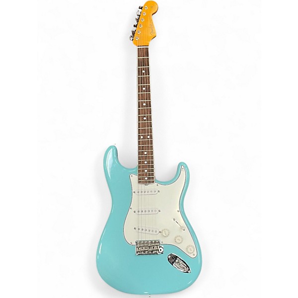 Used Fender Artist Series Eric Johnson Stratocaster Daphne Blue Solid Body Electric Guitar