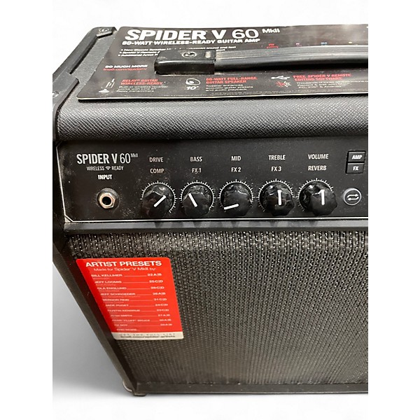 Used Line 6 Spider V 60 1x10 MKII Guitar Combo Amp