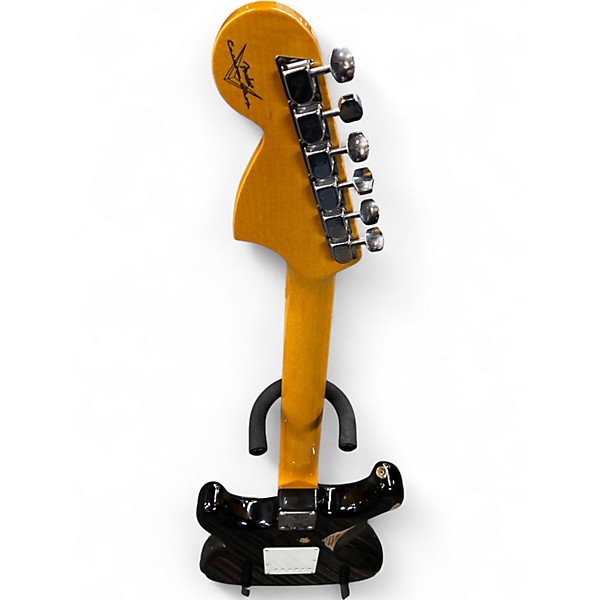 Used Fender Custom Shop 1969 Relic Black Solid Body Electric Guitar