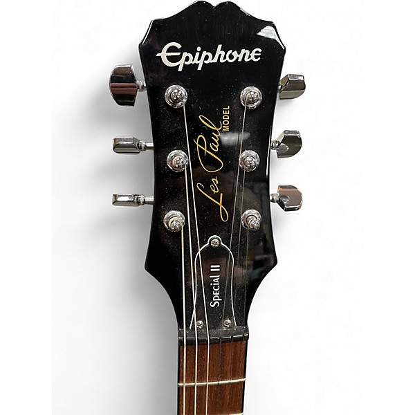 Used Epiphone Les Paul Special II Black Solid Body Electric Guitar