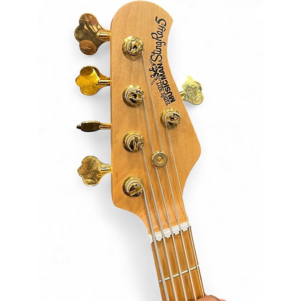 Used Ernie Ball Music Man Stingray 5 String PACE CAR BLUE Electric Bass Guitar