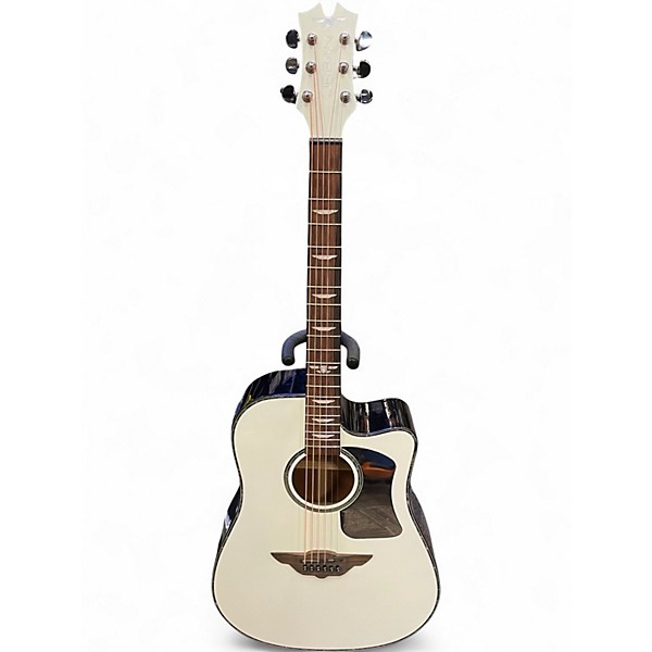 Used Keith Urban NIGHT STAR Black and White Acoustic Guitar