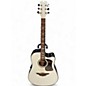 Used Keith Urban NIGHT STAR Black and White Acoustic Guitar