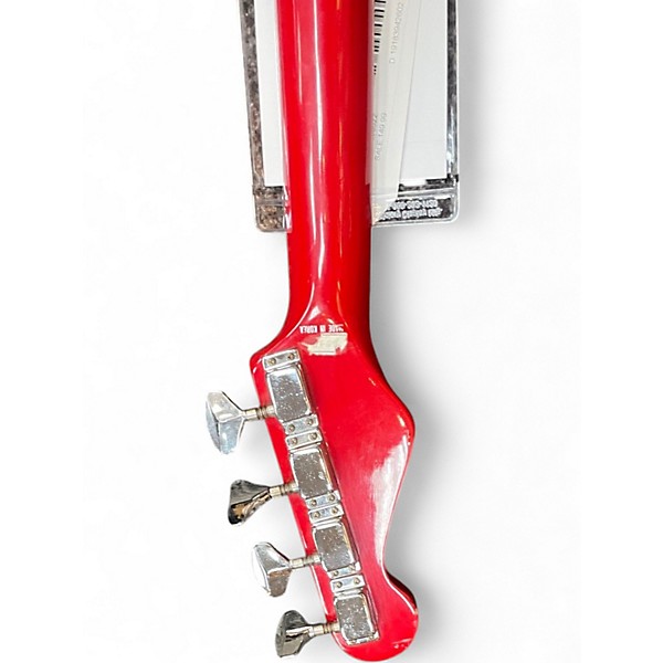 Used Kingston Short Scale Electric Bass Candy Apple Red Electric Bass Guitar