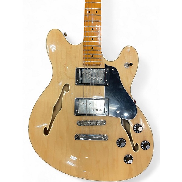 Used Squier Classic Vibe Starcaster Natural Hollow Body Electric Guitar