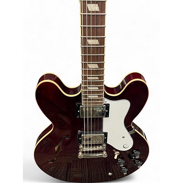Used Epiphone NOEL GALLAGHER RIVIERA WINE RED Hollow Body Electric Guitar