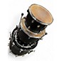 Used Ludwig 3 Piece 3 Piece Shell Pack Black Drum Kit