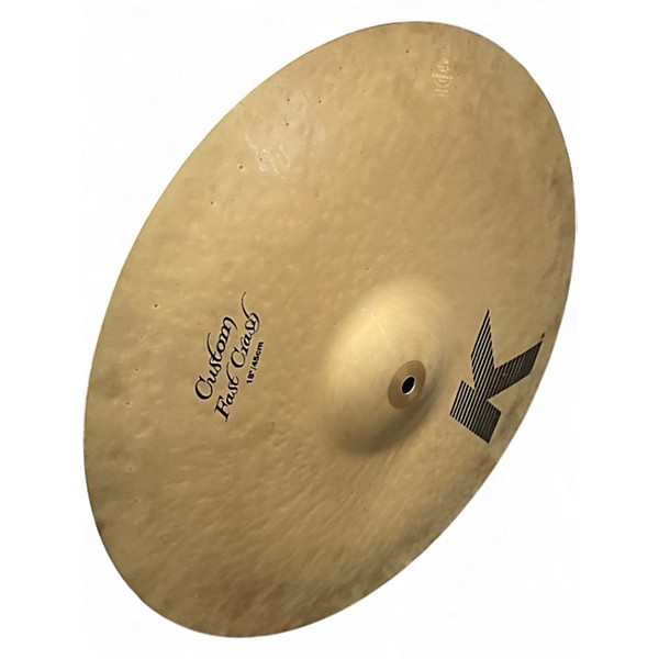 Used Zildjian 18in K Custom Fast Crash Cymbal
