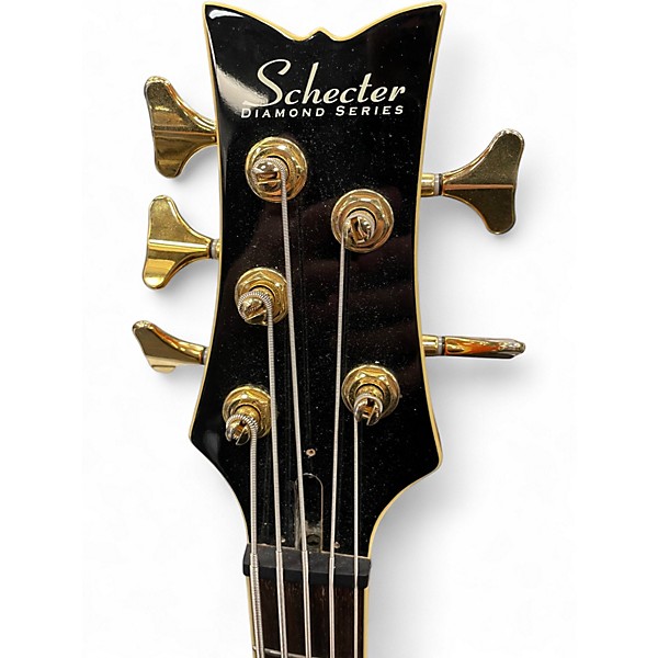 Used Schecter Guitar Research Stiletto Elite 5 String HONEYBURST Electric Bass Guitar