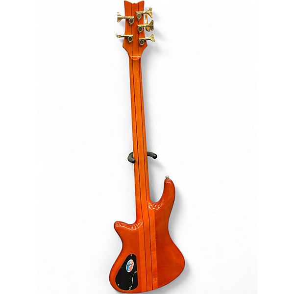 Used Schecter Guitar Research Stiletto Elite 5 String HONEYBURST Electric Bass Guitar