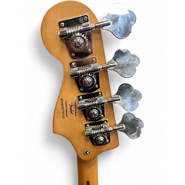 Used Squier Standard Series PJ Candy Apple Red Electric Bass Guitar