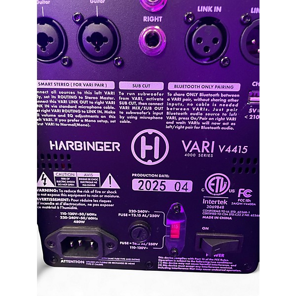 Used Harbinger V4415 Powered Speaker