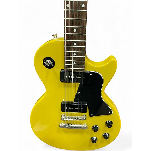 Used 2010s Epiphone Les Paul SC PRO  TV Yellow Solid Body Electric Guitar