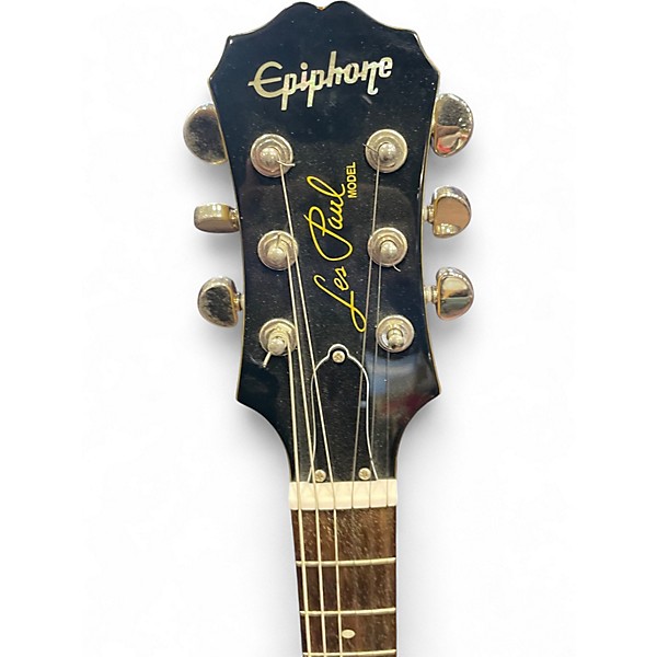 Used 2010s Epiphone Les Paul SC PRO  TV Yellow Solid Body Electric Guitar