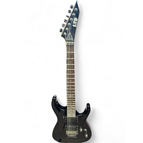 Used 2007 ESP MH100 Black Solid Body Electric Guitar