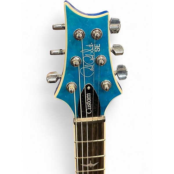 Used PRS SE CUSTOM LAKE BLUE Solid Body Electric Guitar