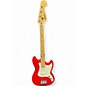 Used Squier Bronco Dakota Red Electric Bass Guitar thumbnail