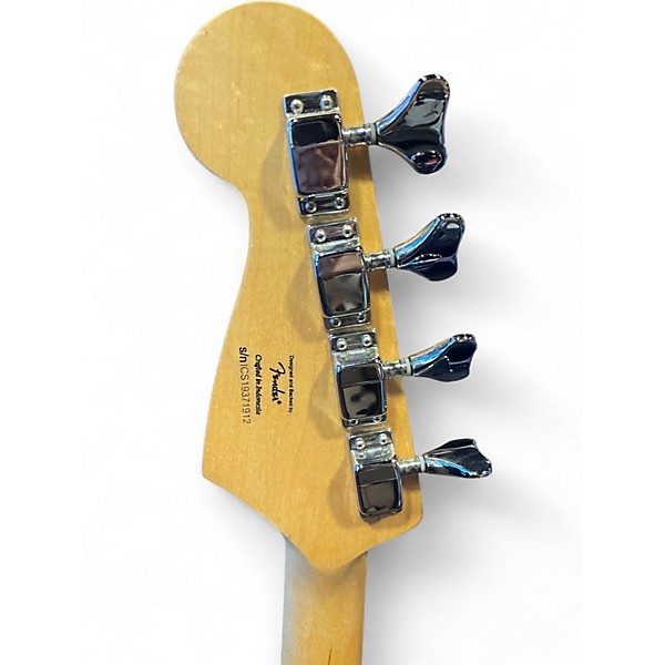 Used Squier Bronco Dakota Red Electric Bass Guitar