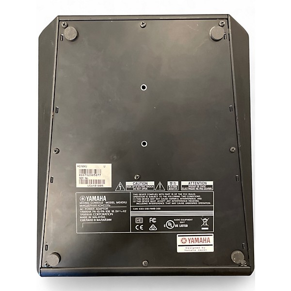 Used Yamaha MG10XU 10 Channel Mixer with Effects Unpowered Mixer