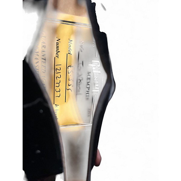 Used Gibson ES335 Traditional VINTAGE EBONY Hollow Body Electric Guitar