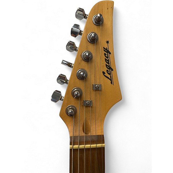 Used Legacy Stratocaster Style Black Solid Body Electric Guitar