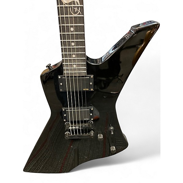 Used ESP James Hetfield Snakebyte Black Solid Body Electric Guitar