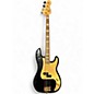 Used Squier 4Oth Anniversary Precision Bass Black Electric Bass Guitar