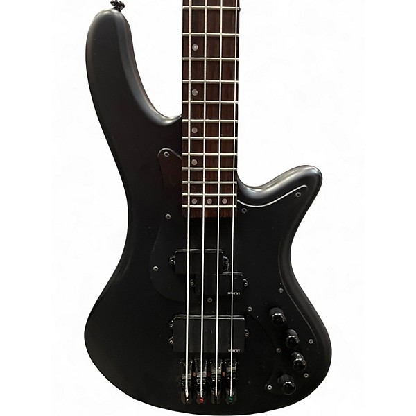 Used Schecter Guitar Research Stealth-4 Black Electric Bass Guitar