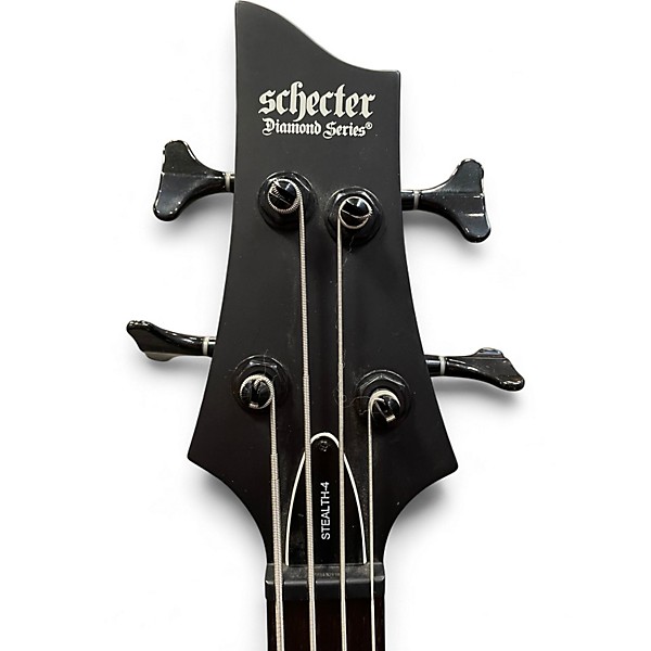 Used Schecter Guitar Research Stealth-4 Black Electric Bass Guitar