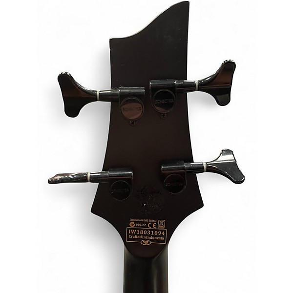 Used Schecter Guitar Research Stealth-4 Black Electric Bass Guitar