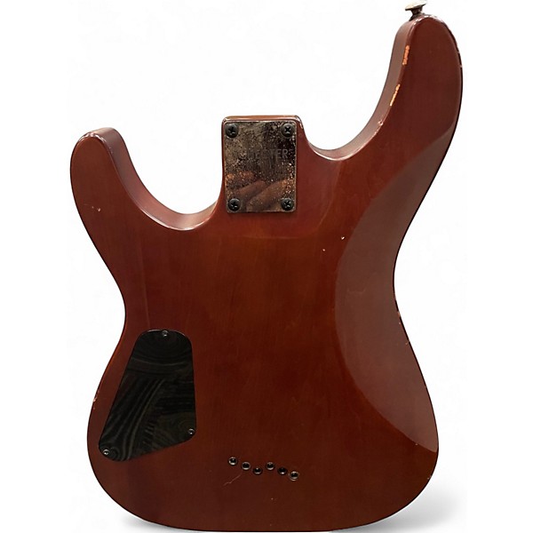 Used Schecter Guitar Research Omen 6 Worn Cherry Solid Body Electric Guitar