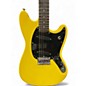 Used Squier Sonic Mustang Graffiti Yellow Solid Body Electric Guitar